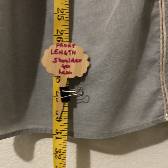 Avenue grey Embroidered button
down 3/4 sleeves blouse women's size 22/24 - Picture 2 of 12